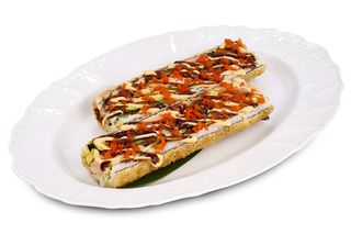 Zapiekanka łosoś-krewetka