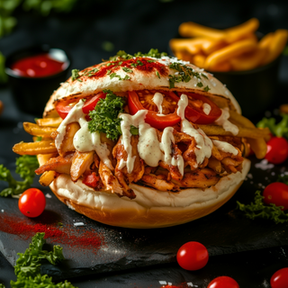 DONER ÎN CHIFLĂ DE PUI - VITĂ 500g (cartofi proaspeti sau congelati)