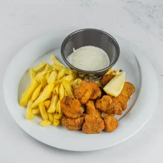 Pohani šampinjoni, pomfrit i tartar