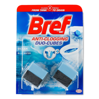 Кубики для унітазу Bref «Актив» очищуючі (2*50г)