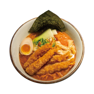 R08. Spicy ebi furai miso ramen
