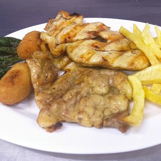 Menú pollo a la brasa