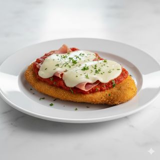 Milanesa napolitana de pollo