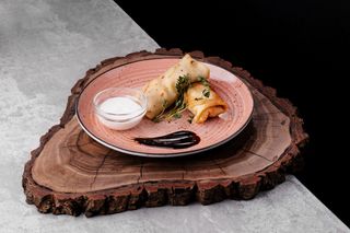 Млинці з куркою і грибами