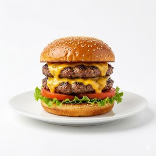 Hamburguesa Doble Con Queso