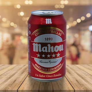 Cerveza Mahou 5 Estrellas 330ml.