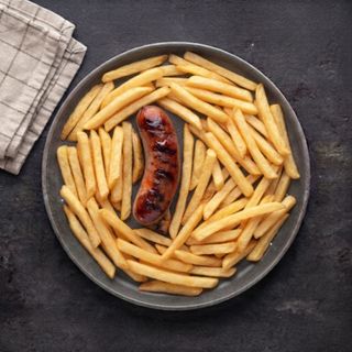 Sausage (1 piece) + Chips