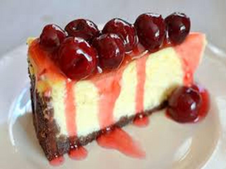 Cheesecake cu topping de visine