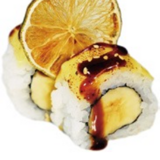 806.uramaki plátano con queso(8uds)