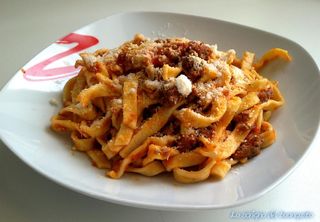 Tagliatelle al ragù di carne