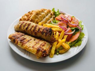 Menù bifteki formaggio e pancetta big