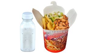 BOX DUŻY CHICKEN GYROS, AYRAN