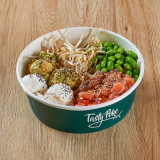 Salmon teriyaki cream