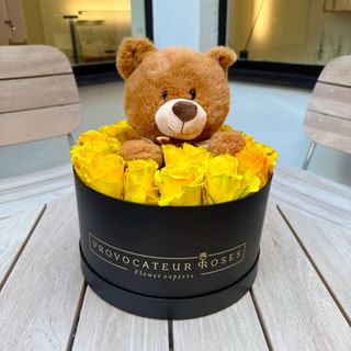 Yellow teddy rose Box