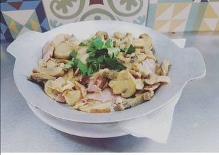 Cogumelos Salteados com Bacon