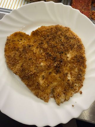 Fettina di pollo con pan grattato