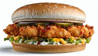 Hamburger spicy chicken