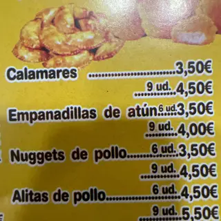 Alitas De Pollo Fritas (6 Uds.)