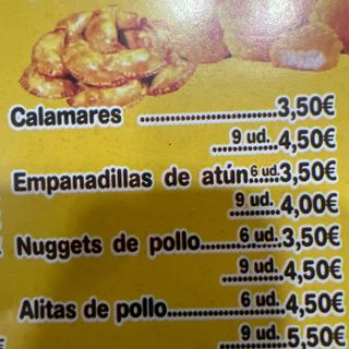 Alitas De Pollo Fritas (6 Uds.)