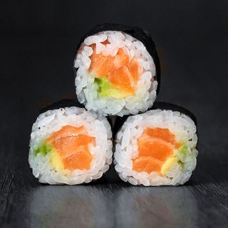 Hosomaki de salmón y aguacate(8U)