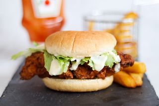 Chicken fillet burger