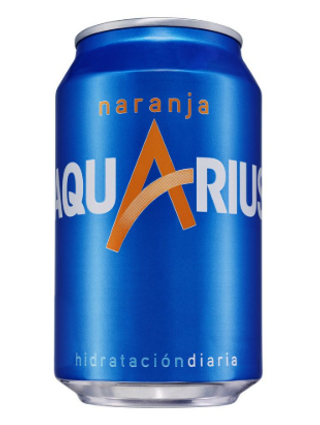 Aquarius Naranja lata 330ml.