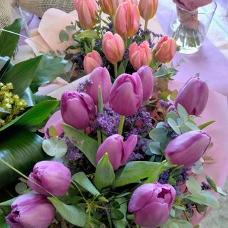 Ramo tulipanes rosados