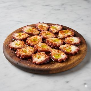 Pulpo A La Gallega Con Pimentón De La Vera Y Aceite De Oliva Virgen Extra