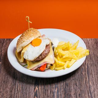 Hamburger artesanal à Barcarola