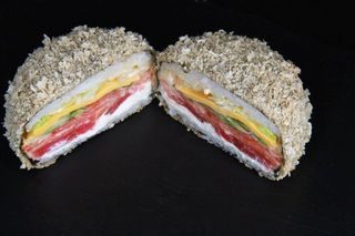 Бургер-суші лосось-тунець 