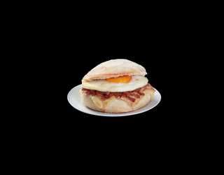 Mollete Queso, Huevo y Bacon