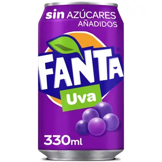 Fanta Uva Sin Azúcar lata 330ml.