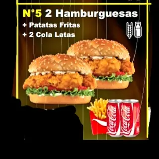 Oferta de hamburguesas para Dos Personas