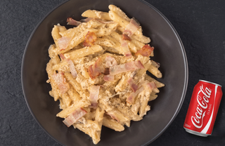 Carbonara pasta + Coca-Cola 0.33l