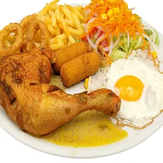 Combinado de Pollo asado 