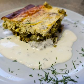 Канелони със спанак, пиле, топено сирене(300г)