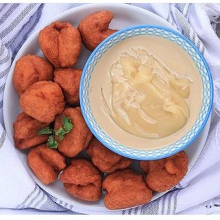 Akara and Ogi or Custard with Full Milk
