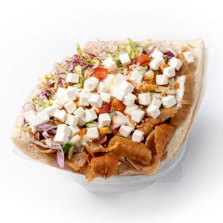 Kebab no Pão Turco com Queijo