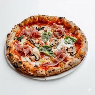Prosciutto e funghi