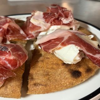 Burrata e jamon