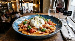 Penne burrata