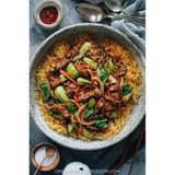 Stir Fried Beef with Noodles or Rice