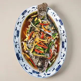 Steamed Croaker Fish
