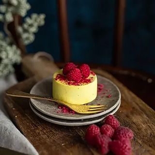 Monoportie mango si insertie de zmeura