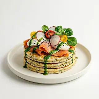 Pancakes łosoś wędzony