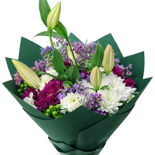 Forest Green Mixed Lily Bouquet