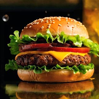 Burger. Classic Beef Cheeseburger.