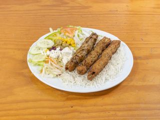 Menú Seekh Kebab Grande Con Arroz