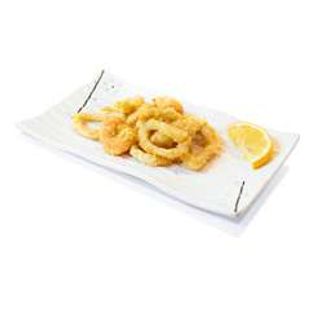 199. Calamri e gamberi fritti