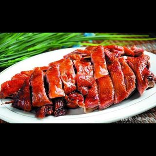 Pato Frito con salsa marisco